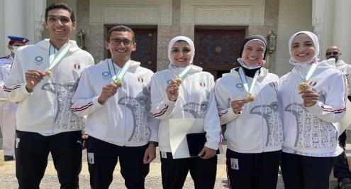  الرئيس عبد الفتاح السيسي يُكرم أبطال أولمبياد طوكيو بقصر الاتحادية